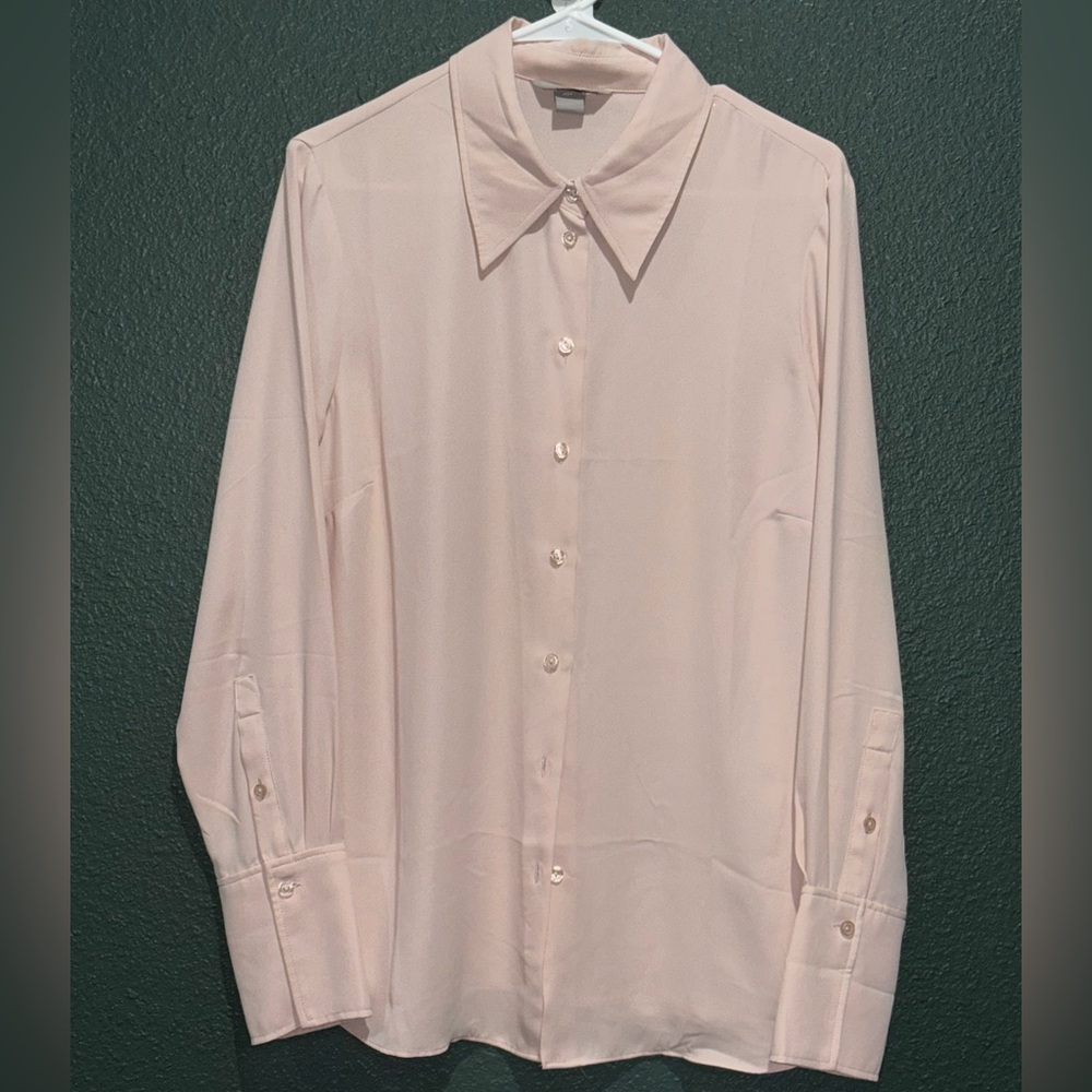 H&M Light Pink Button Down Shirt